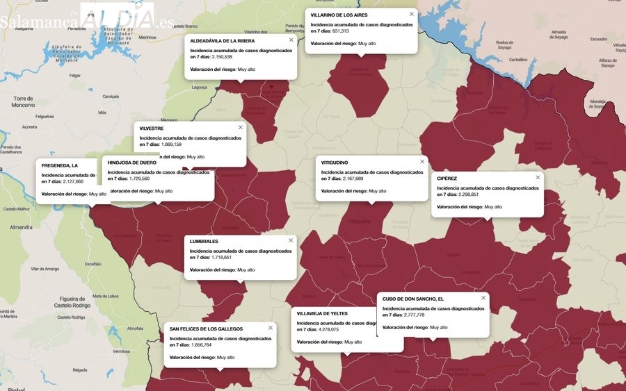 Las Arribes suman 77 nuevos contagios y 25 municipios afectados por la COVID-19
